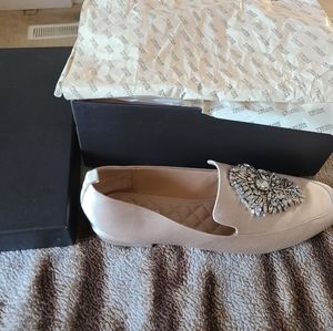 Badgley Mischka Flat Rhinestone shoes size 11